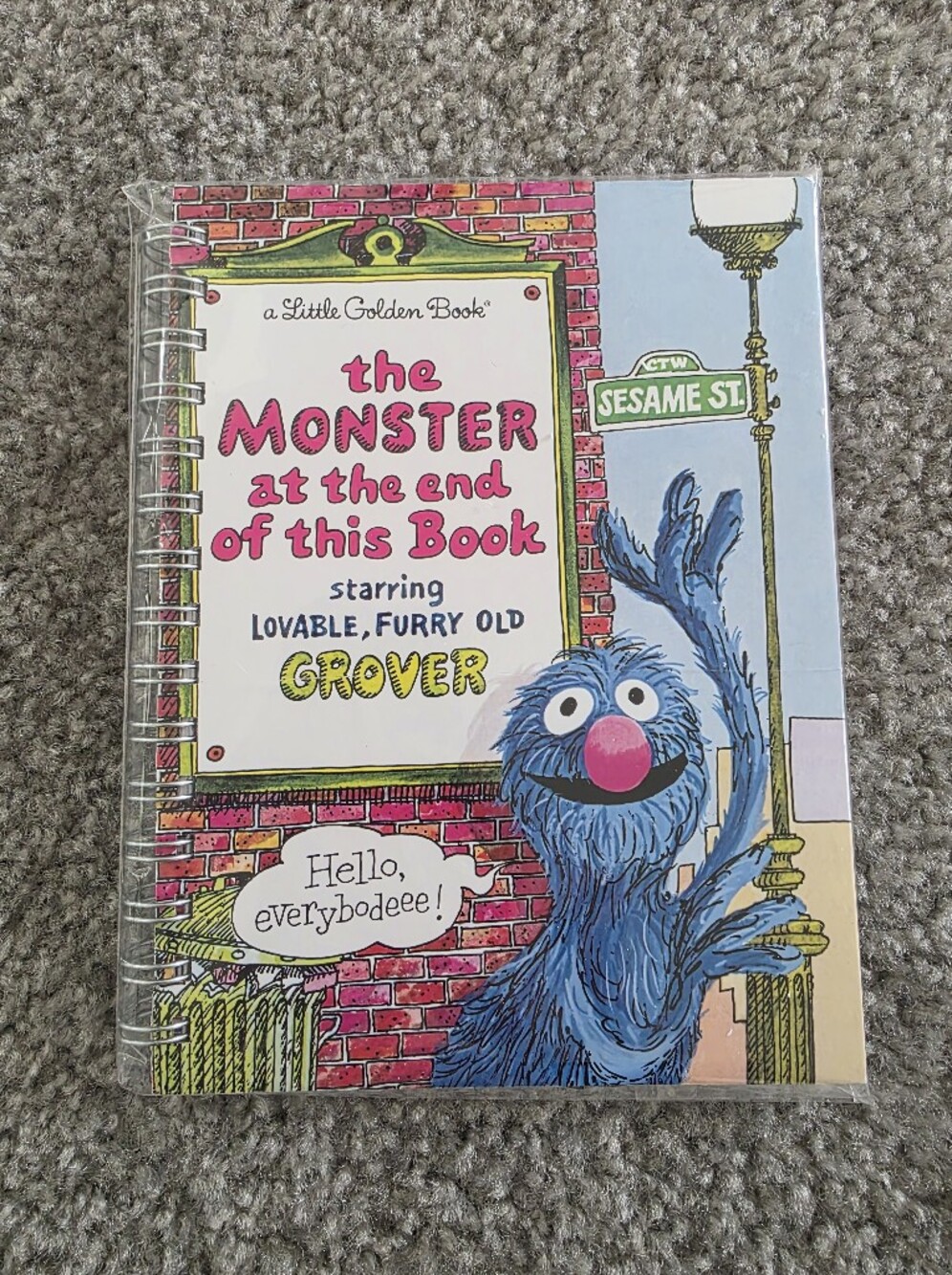 The Monster At The End Of This Book Little Golden Book Handmade Junk Journal